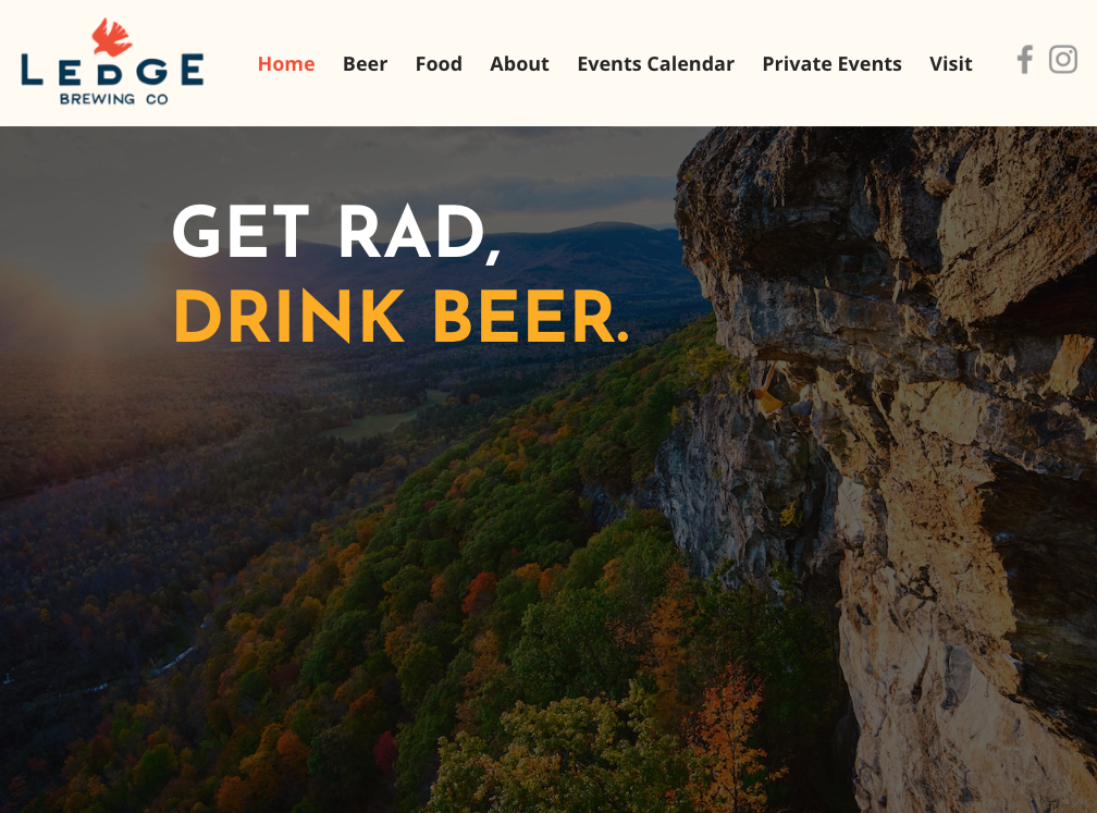 Ledge Brewing Homepage